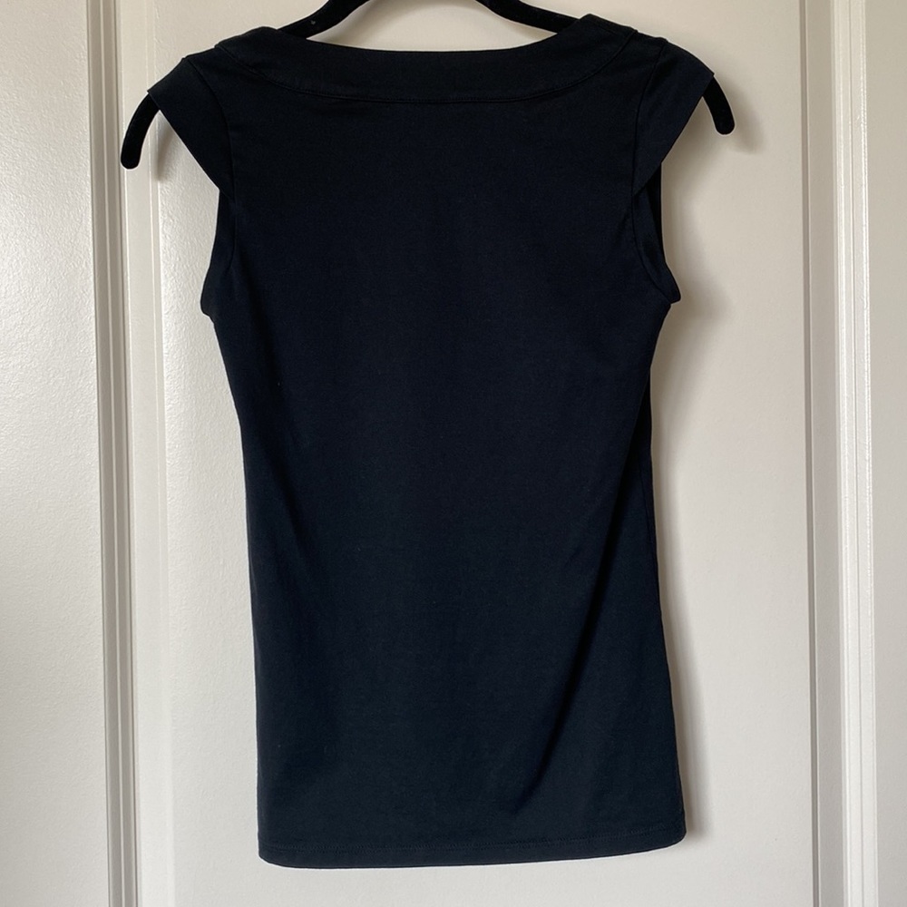 Club Monaco Pima Cotton Bow Tank XS - Picture 6 of 6